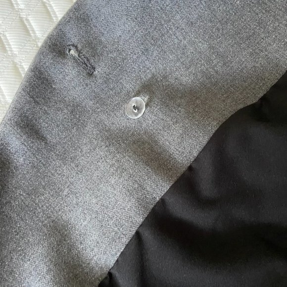 Generation Love Enzo Blazer with Leather Arms and Grey Wool Body. Sz XS EUC - Picture 7 of 16